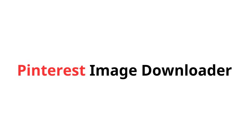 Pinterest Photo Downloader