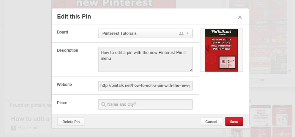 How to edit Pins on Pinterest