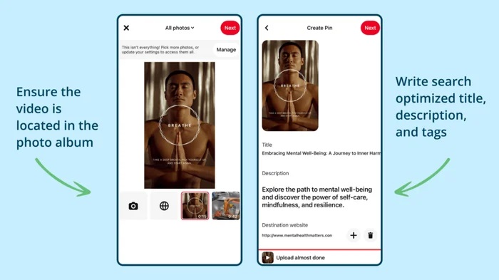 How to Post Videos on Pinterest from a Mobile Phone/iPad