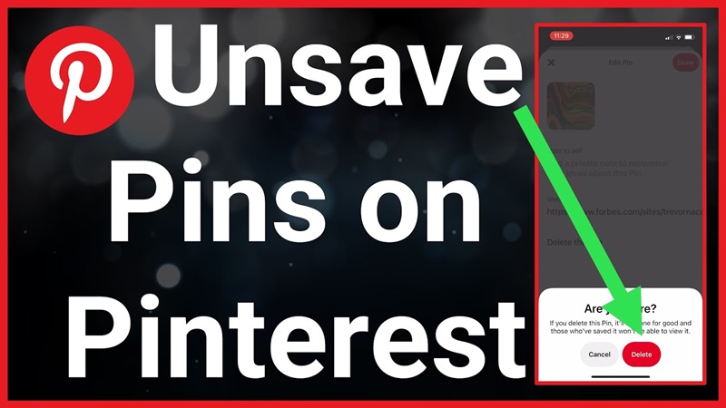 Unsave Pins on Pinterest