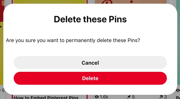 How to unsave Pins on Pinterest using a computer