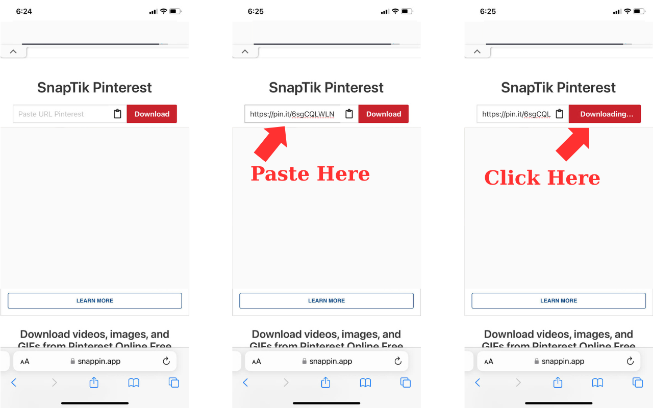 Paste the link 
