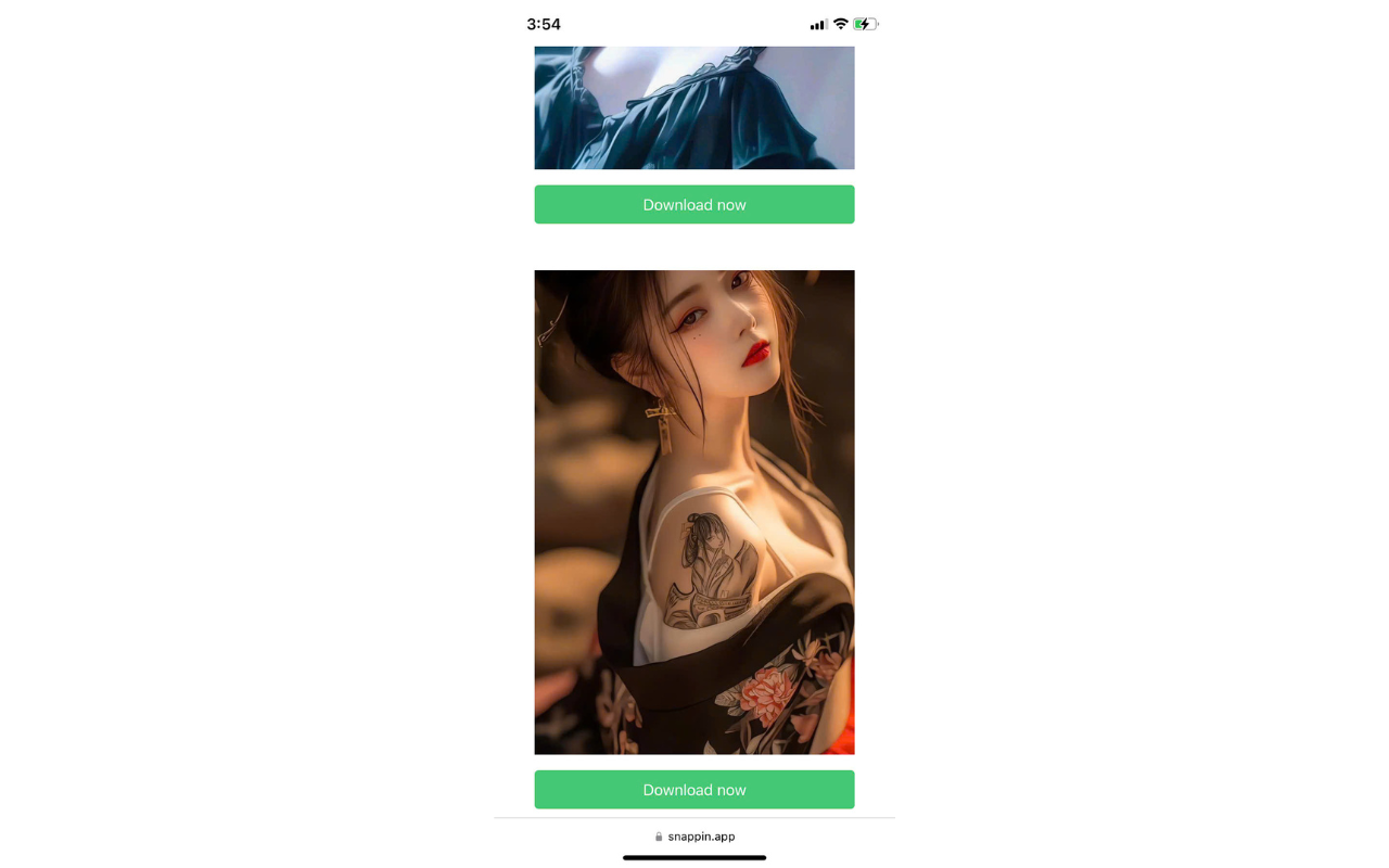 Select items and download